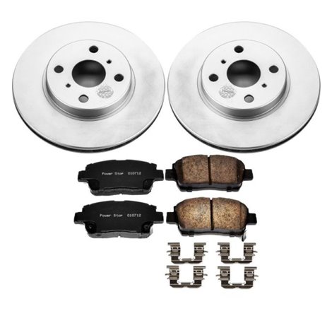 Power Stop 01-05 Toyota Echo Front Z17 Evolution Geomet Coated Brake Kit