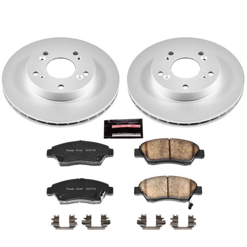 Power Stop 02-06 Acura RSX Front Z17 Evolution Geomet Coated Brake Kit