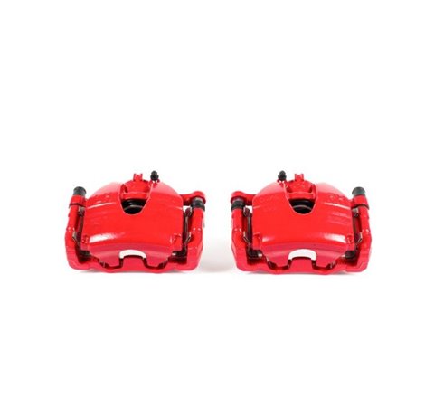 Power Stop 07-08 Infiniti G35 Front Red Calipers w/Brackets - Pair