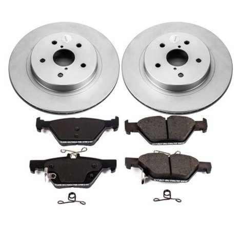 Power Stop 15-18 Subaru Legacy Rear Z17 Evolution Geomet Coated Brake Kit