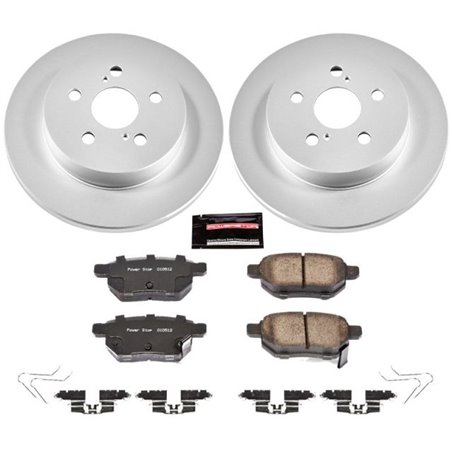 Power Stop 11-17 Lexus CT200h Rear Z17 Evolution Geomet Coated Brake Kit