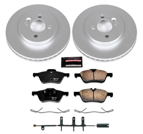 Power Stop 07-08 Mini Cooper Front Z23 Evolution Sport Coated Brake Kit