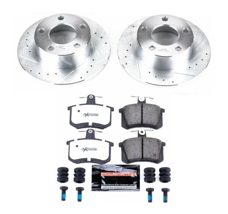 Power Stop 95-97 Audi A6 Rear Z26 Street Warrior Brake Kit