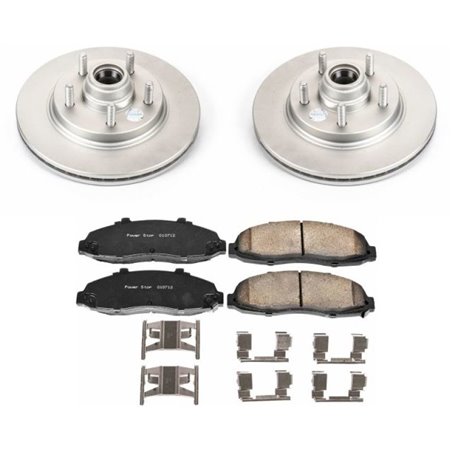 Power Stop 00-03 Ford F-150 Front Z17 Evolution Geomet Coated Brake Kit