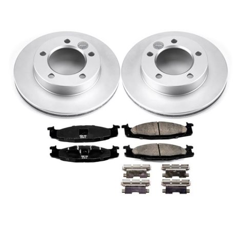 Power Stop 94-96 Ford Bronco Front Z17 Evolution Geomet Coated Brake Kit