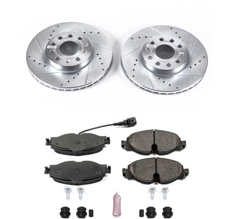 Power Stop 15-18 Audi A3 Front Z23 Evolution Sport Brake Kit