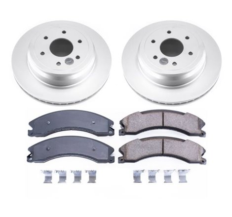 Power Stop 16-18 Nissan Titan XD Rear Z17 Evolution Geomet Coated Brake Kit