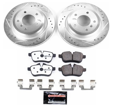 Power Stop 11-16 BMW Z4 Rear Z26 Street Warrior Brake Kit