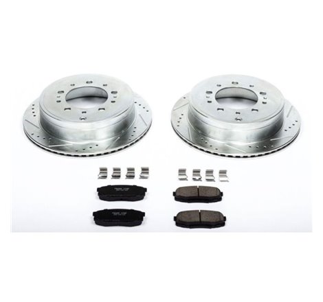 Power Stop 08-11 Lexus LX570 Rear Z23 Evolution Sport Brake Kit