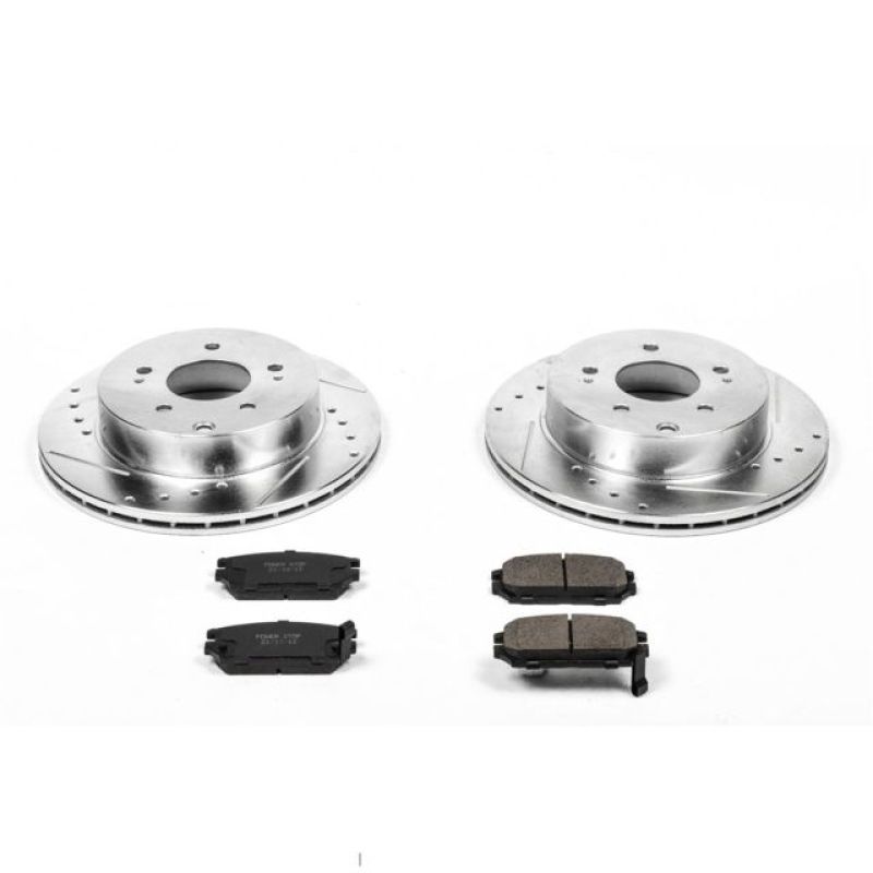 Power Stop 06-12 Mitsubishi Eclipse Rear Z23 Evolution Sport Brake Kit