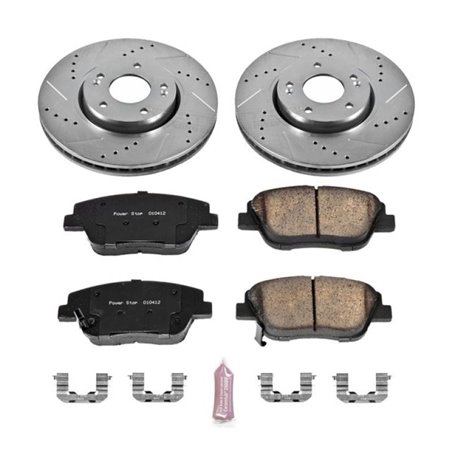 Power Stop 10-15 Hyundai Sonata Front Z23 Evolution Sport Brake Kit