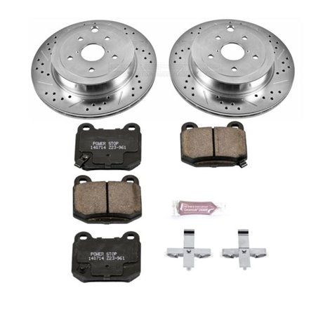 Power Stop 08-14 Subaru Impreza Rear Z23 Evolution Sport Brake Kit