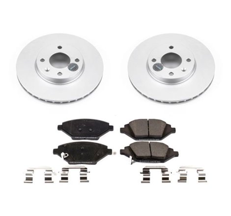 Power Stop 16-19 Chevrolet Spark Front Z17 Evolution Geomet Coated Brake Kit