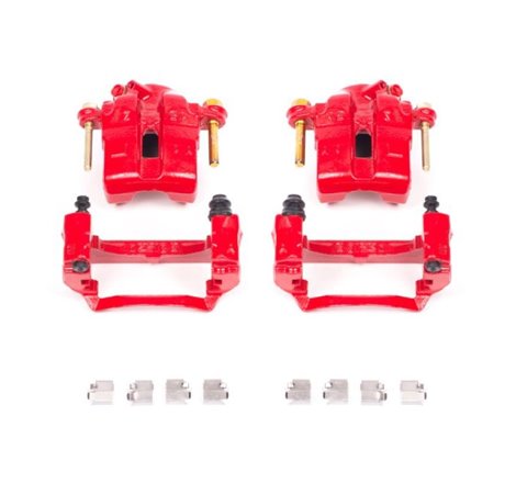 Power Stop 94-97 Mazda Miata Front Red Calipers w/Brackets - Pair