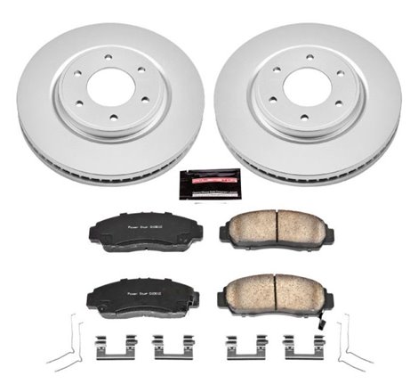 Power Stop 12-15 Nissan Armada Front Z17 Evolution Geomet Coated Brake Kit