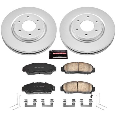 Power Stop 12-15 Nissan Armada Front Z17 Evolution Geomet Coated Brake Kit