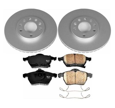 Power Stop 99-03 Saab 9-3 Front Z23 Evolution Sport Coated Brake Kit