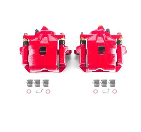 Power Stop 01-05 Toyota RAV4 Front Red Calipers w/Brackets - Pair