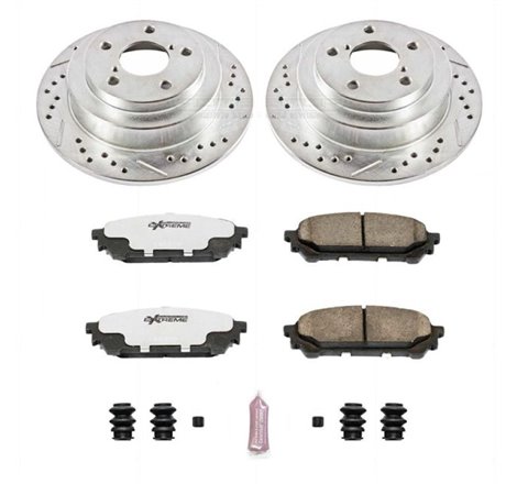 Power Stop 05-06 Saab 9-2X Rear Z26 Street Warrior Brake Kit