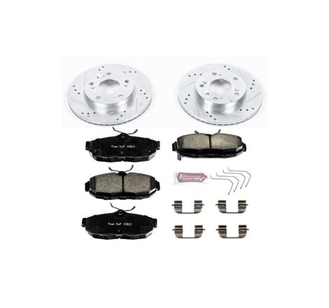 Power Stop 12-15 Honda Civic Front Z23 Evolution Sport Brake Kit