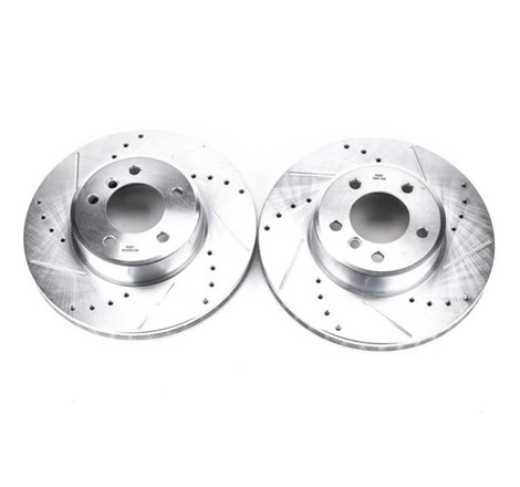 Power Stop 04-06 BMW 525i Front Evolution Drilled & Slotted Rotors - Pair