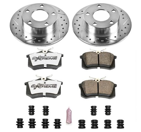 Power Stop 98-01 Audi A6 Quattro Rear Z26 Street Warrior Brake Kit