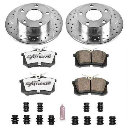 Power Stop 98-01 Audi A6 Quattro Rear Z26 Street Warrior Brake Kit