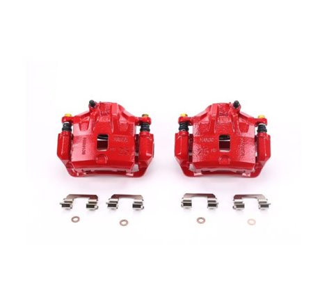 Power Stop 04-05 Hyundai Sonata Front Red Calipers w/Brackets - Pair