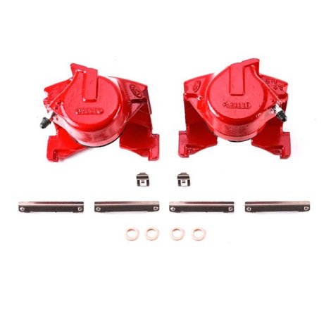 Power Stop 86-93 Ford Bronco Front Red Calipers w/o Brackets - Pair