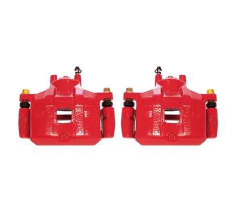 Power Stop 08-17 Mitsubishi Lancer Front Red Calipers w/Brackets - Pair