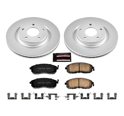 Power Stop 07-13 Nissan Altima Front Z17 Evolution Geomet Coated Brake Kit