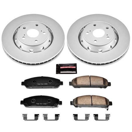 Power Stop 09-16 Toyota Venza Front Z17 Evolution Geomet Coated Brake Kit