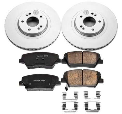 Power Stop 13-18 Hyundai Santa Fe Sport Front Z17 Evolution Geomet Coated Brake Kit