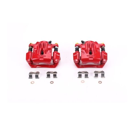 Power Stop 06-09 Subaru Legacy Rear Red Calipers w/Brackets - Pair