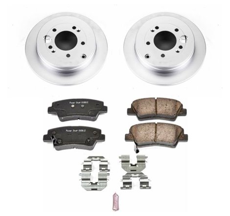 Power Stop 07-09 Kia Amanti Rear Z17 Evolution Geomet Coated Brake Kit