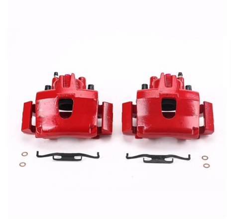 Power Stop 01-07 Chrysler Town & Country Front Red Calipers w/Brackets - Pair