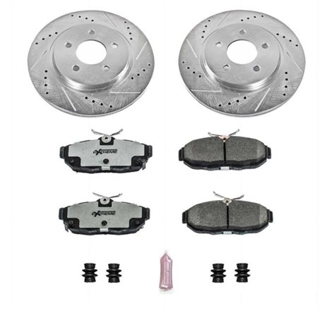 Power Stop 11-14 Ford Mustang Rear Z26 Street Warrior Brake Kit