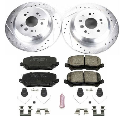 Power Stop 16-19 Honda Pilot Rear Z23 Evolution Sport Brake Kit