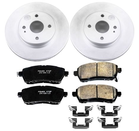 Power Stop 11-14 Mazda 2 Front Z17 Evolution Geomet Coated Brake Kit