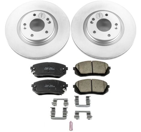 Power Stop 15-16 Hyundai Sonata Front Z17 Evolution Geomet Coated Brake Kit