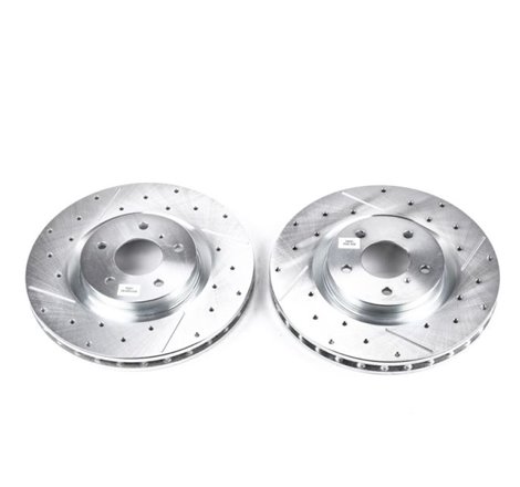 Power Stop 03-04 Infiniti G35 Front Evolution Drilled & Slotted Rotors - Pair