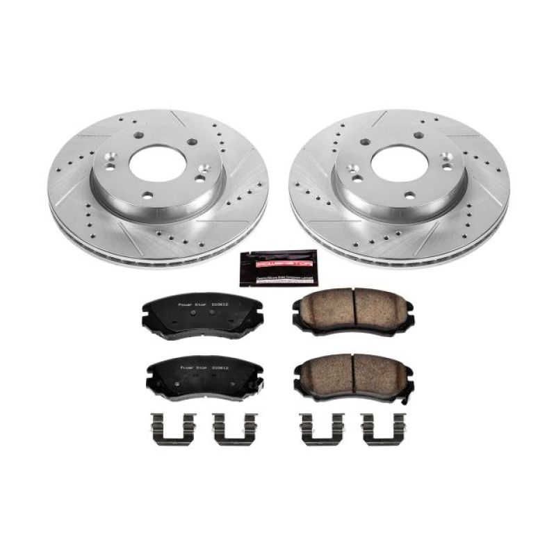 Power Stop 10-11 Kia Soul Front Z23 Evolution Sport Brake Kit