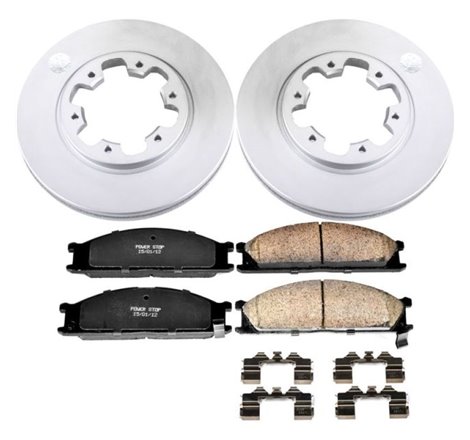 Power Stop 86-94 Nissan D21 Front Z17 Evolution Geomet Coated Brake Kit