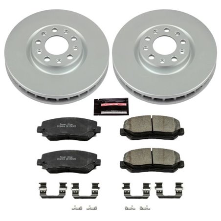 Power Stop 15-17 Chrysler 200 Front Z17 Evolution Geomet Coated Brake Kit