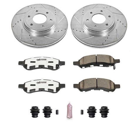 Power Stop 06-09 Chevrolet Trailblazer Front Z26 Street Warrior Brake Kit