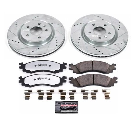 Power Stop 11-12 Ford Taurus Front Z36 Truck & Tow Brake Kit