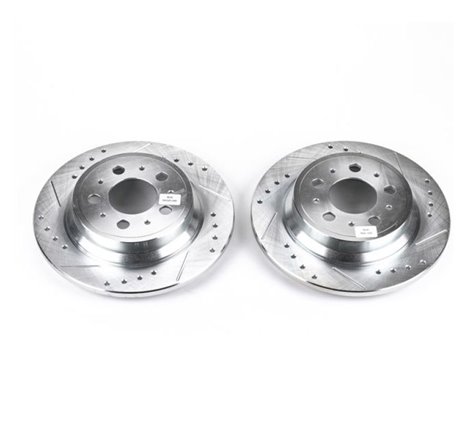 Power Stop 01-09 Volvo S60 Rear Evolution Drilled & Slotted Rotors - Pair