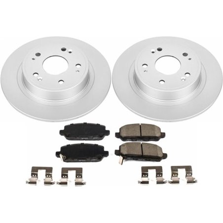 Power Stop 16-18 Honda HR-V Rear Z17 Evolution Geomet Coated Brake Kit