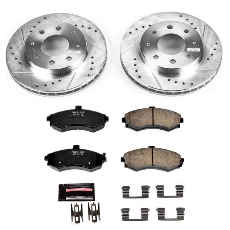 Power Stop 02-05 Hyundai Elantra Front Z23 Evolution Sport Brake Kit