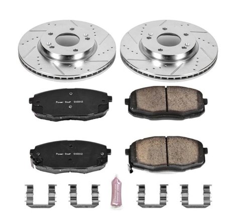 Power Stop 14-16 Kia Soul Front Z23 Evolution Sport Brake Kit